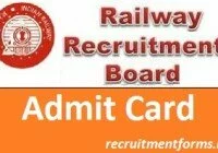 RRB Admit Card 2017 2nd Stage CBT